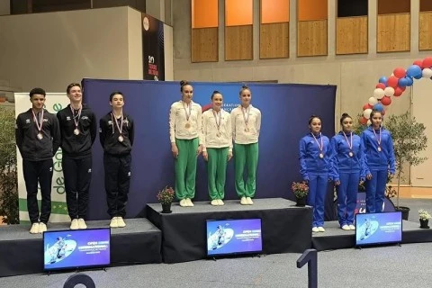 Gimnastlarımızdan beynəlxalq turnirdə 4 medal - FOTO 