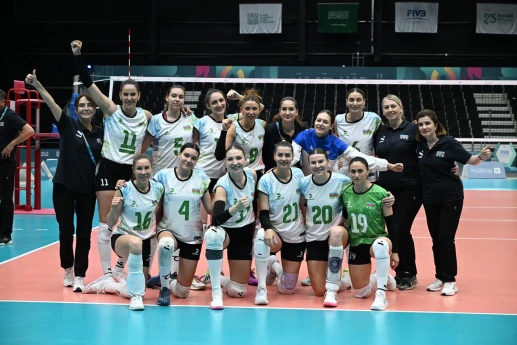 İslam Oyunları: Voleybolçularımız Tacikistanı darmadağın edib - FOTO 