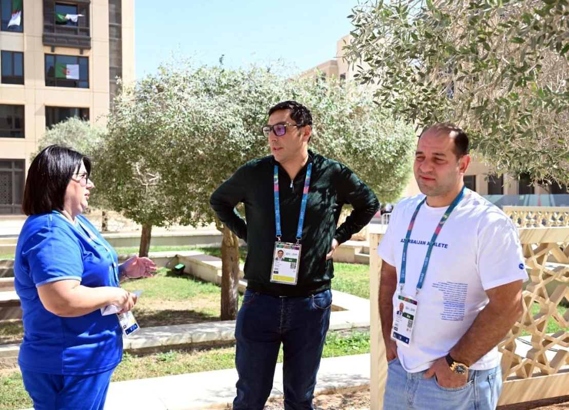 Fərid Qayıbov Ər-Riyadda Azərbaycan idmançıları ilə görüşüb - FOTO 