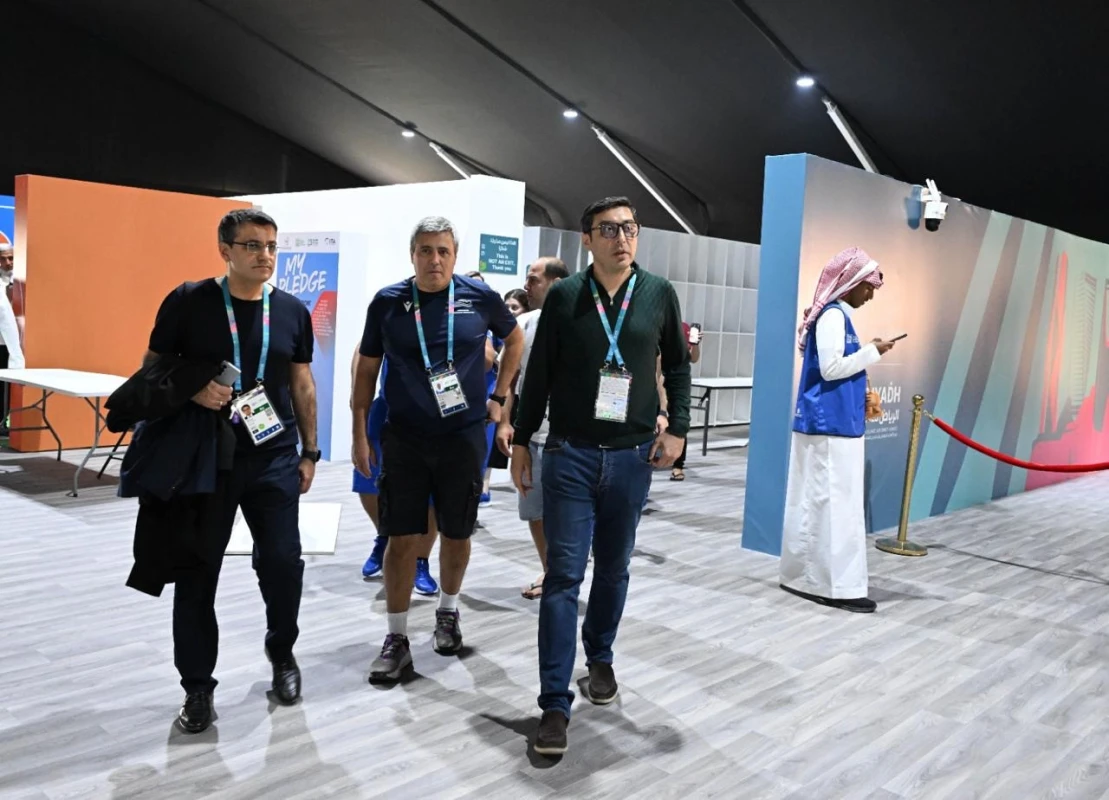 Fərid Qayıbov Ər-Riyadda Azərbaycan idmançıları ilə görüşüb - FOTO 