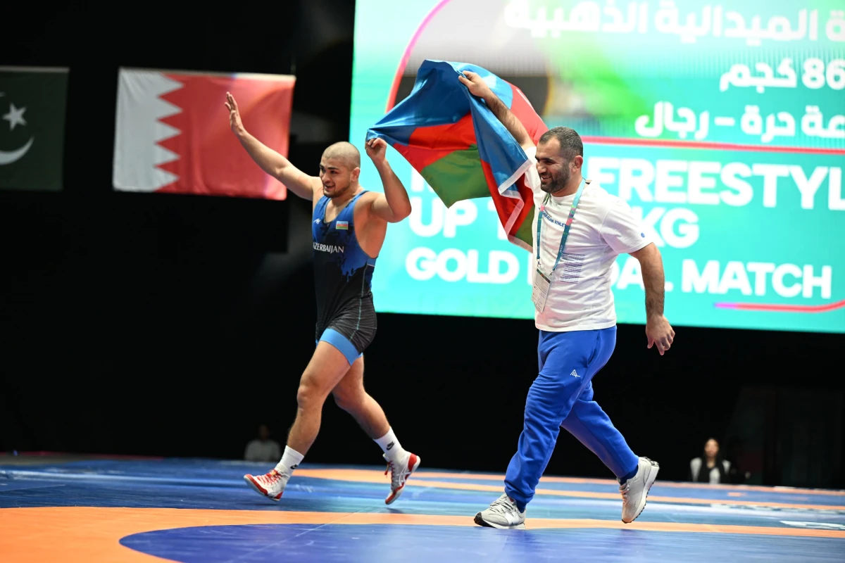 Azərbaycan güləşçisi İslam Oyunlarında qızıl medal qazanıb