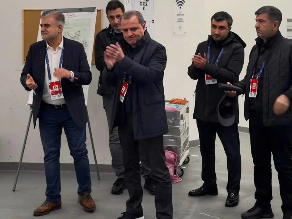 Ceyhun Bayramov "Napoli" - "Qarabağ" matçını stadiondan izləyib