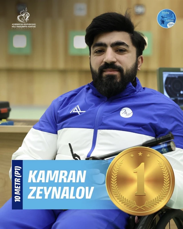 Paralimpiyaçımız Avropa çempionu olub