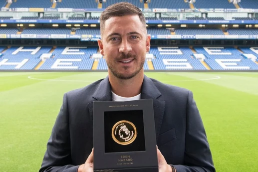 Eden Hazard Premyer Liqasının Şöhrət Zalına daxil edilib