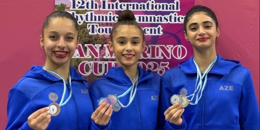 Gimnastlarımız beynəlxalq turnirdə 7 medal qazanıblar