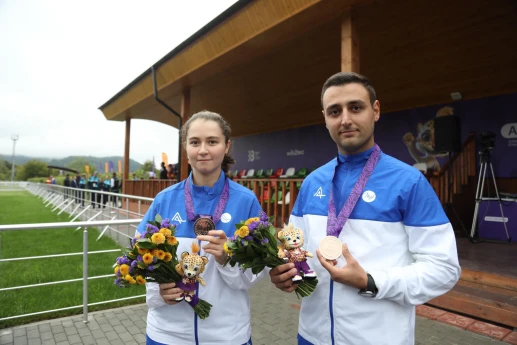 III MDB Oyunları: Azərbaycan stend atıcıları bürünc medal qazanıb - FOTO 