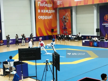 III MDB Oyunları: Taekvondo üzrə yarımfinal yarışlarına start verilib - FOTO  - YENİLƏNİR 