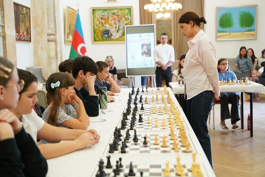 Ülviyyə Fətəliyeva Vyana və Bratislavada şahmatçılarla görüşüb - FOTO 