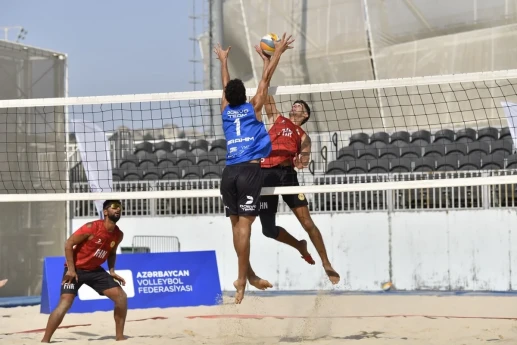 Çimərlik voleybolu üzrə Azərbaycan çempionatında yarımfinal mərhələsi başa çatıb