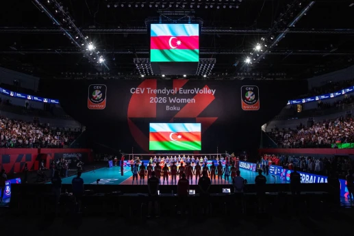 Voleybol üzrə Avropa çempionatının açılış mərasimi keçirilib - FOTO 