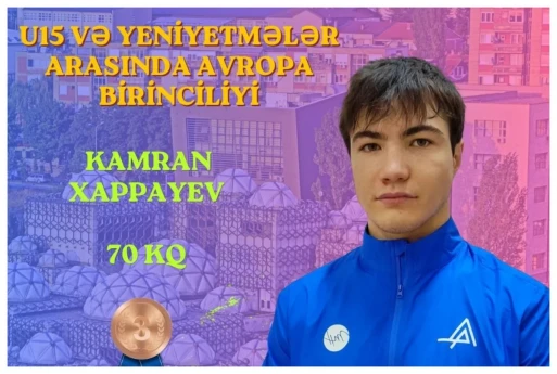 Təmsilçimiz Avropa birinciliyində bürünc medal qazanıb