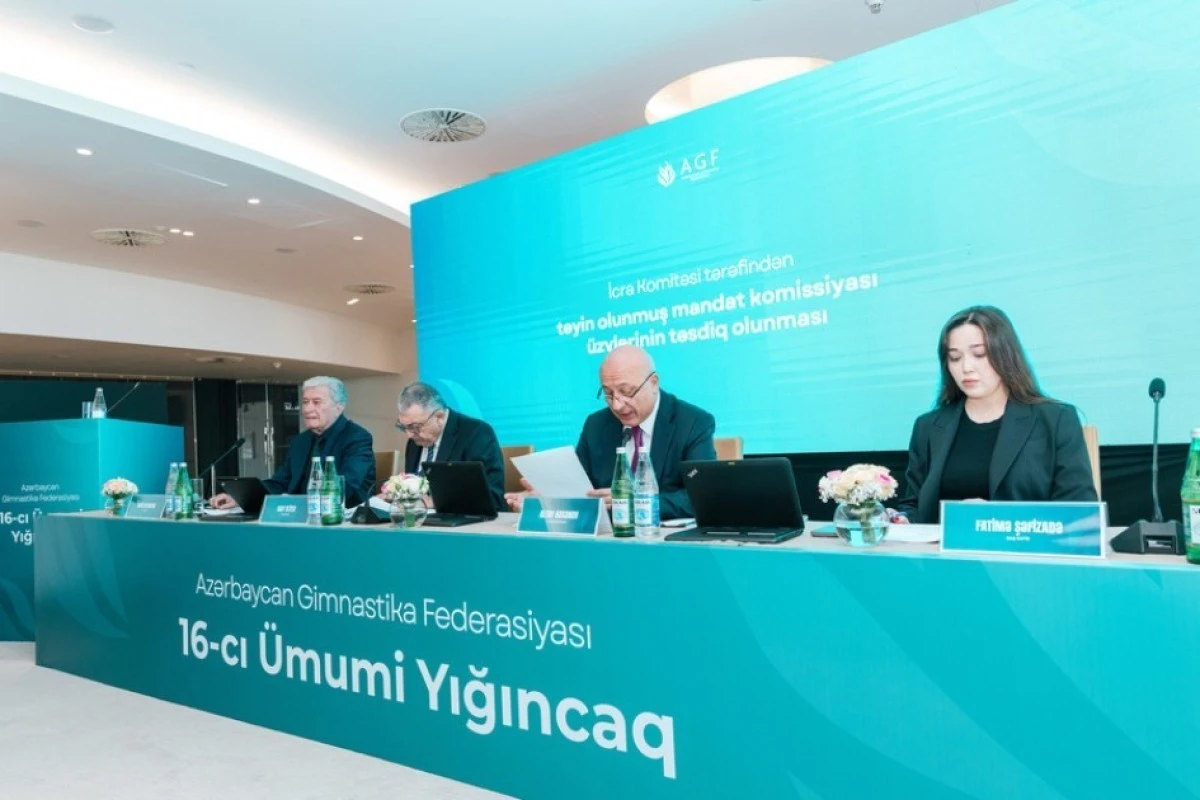 Mehriban Əliyeva yenidən Azərbaycan Gimnastika Federasiyasının prezidenti seçilib - FOTO 