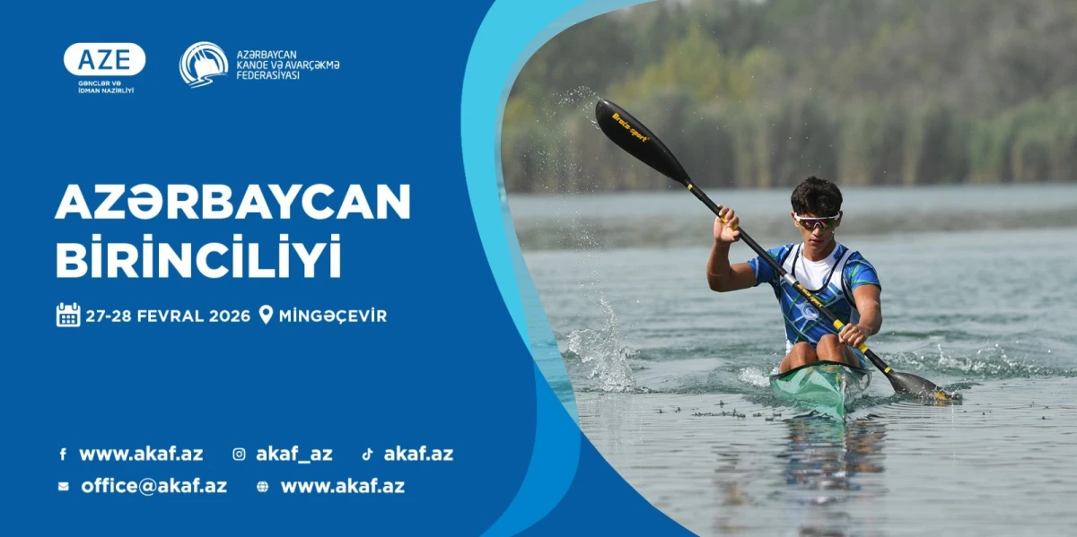 Kayak və kanoe növləri üzrə ölkə birinciliyi keçiriləcək