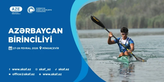 Kayak və kanoe növləri üzrə ölkə birinciliyi keçiriləcək