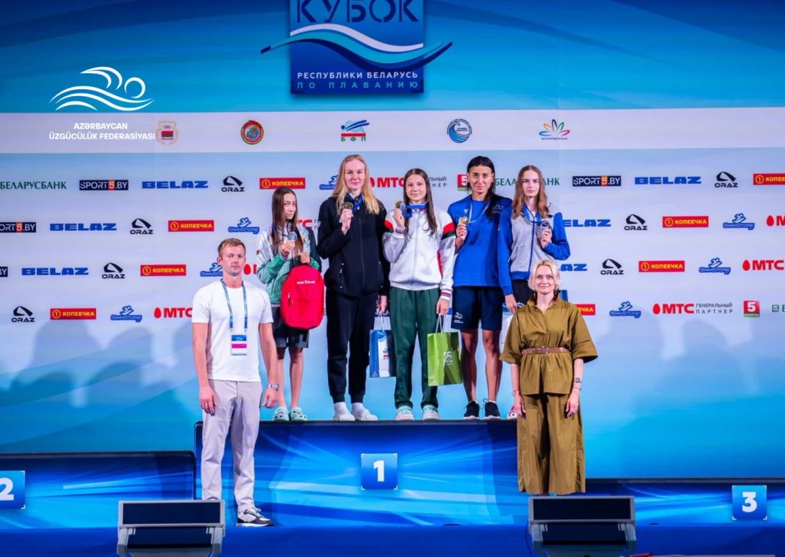 Üzgüçümüz Belarus Açıq Kubokunda bürünc medal qazandı