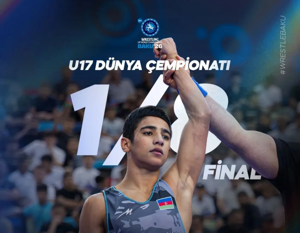 Abdurrahman Hüseynli dünya çempionatında 1/4 finala yüksəldi