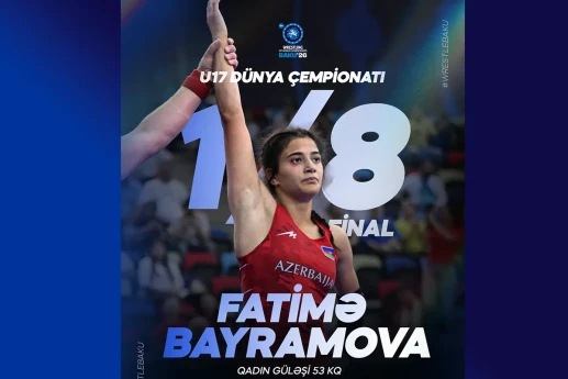U-17 DÇ: Fatimə Bayramova 1/4 finala yüksəldi