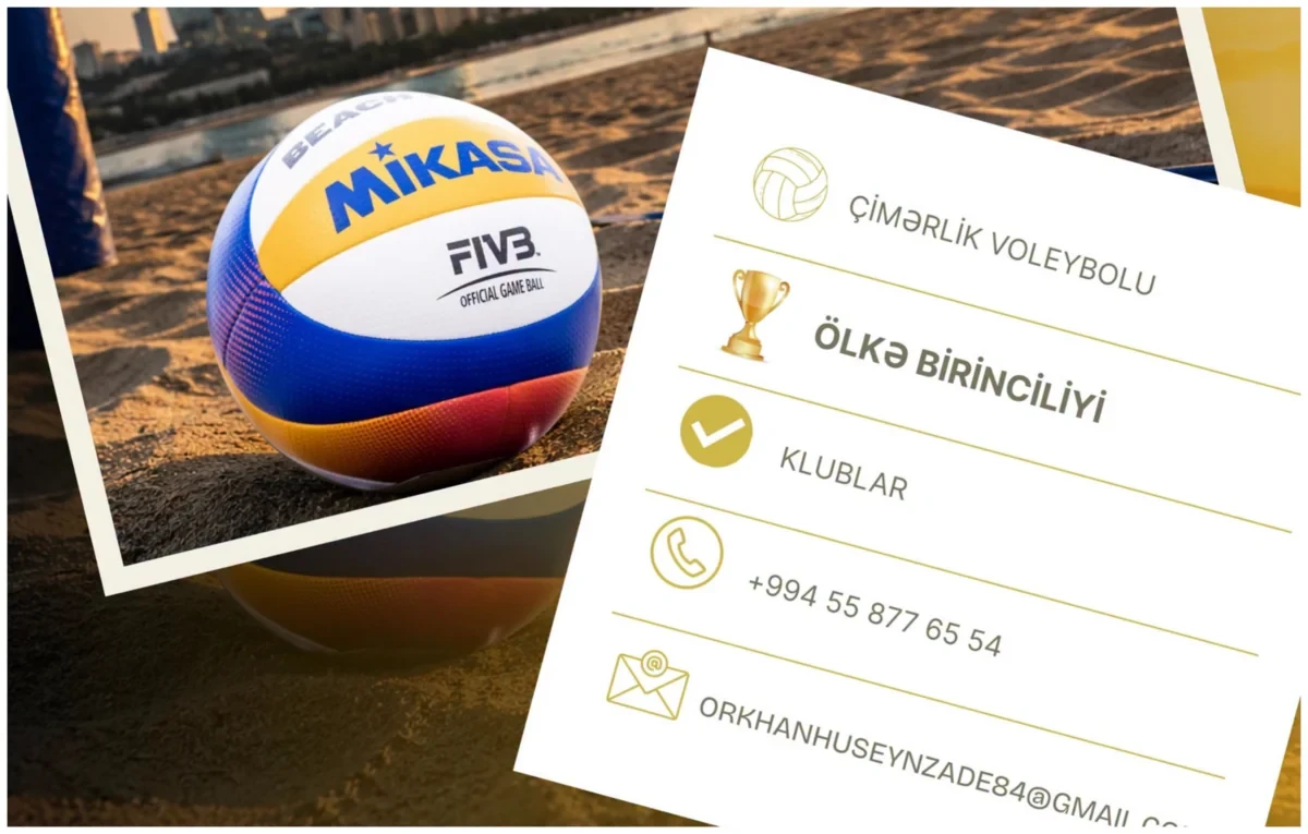 Çimərlik voleybolu ölkə birinciliyi keçiriləcək