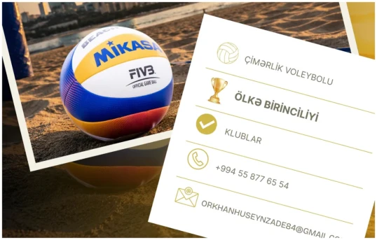 Çimərlik voleybolu ölkə birinciliyi keçiriləcək