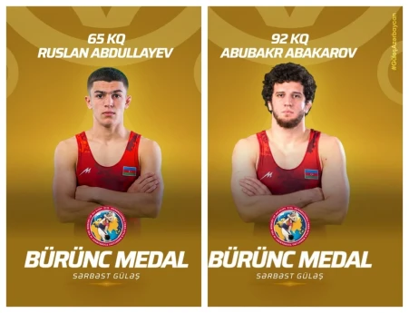 Azərbaycanın iki sərbəst güləşçisi Rusiyadakı turnirdə bürünc medal qazanıb