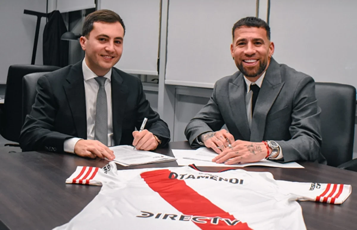 Otamendi "River Pleyt"də - RƏSMİ 