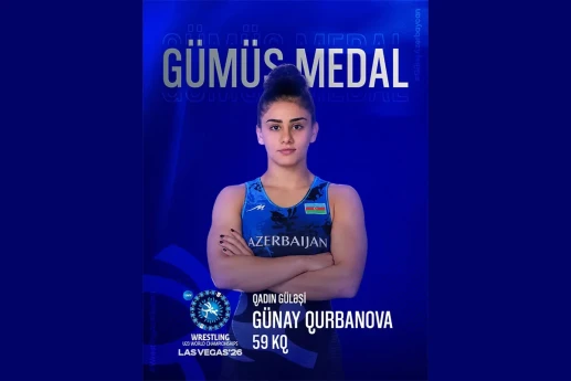 Günay Qurbanova gümüş medal qazanıb