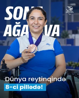 Sona Ağayeva dünya reytinq cədvəlinin 8-ci pilləsinə yüksəlib