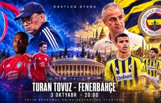 “Turan Tovuz” – “Fənərbaxça” matçına 16 500 bilet satılıb